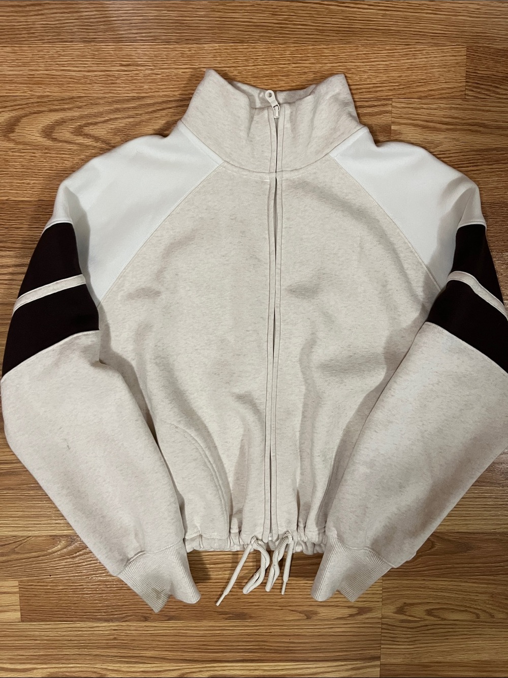 Offline by Aerie size Small fleece track jacket zip up sweatshirt